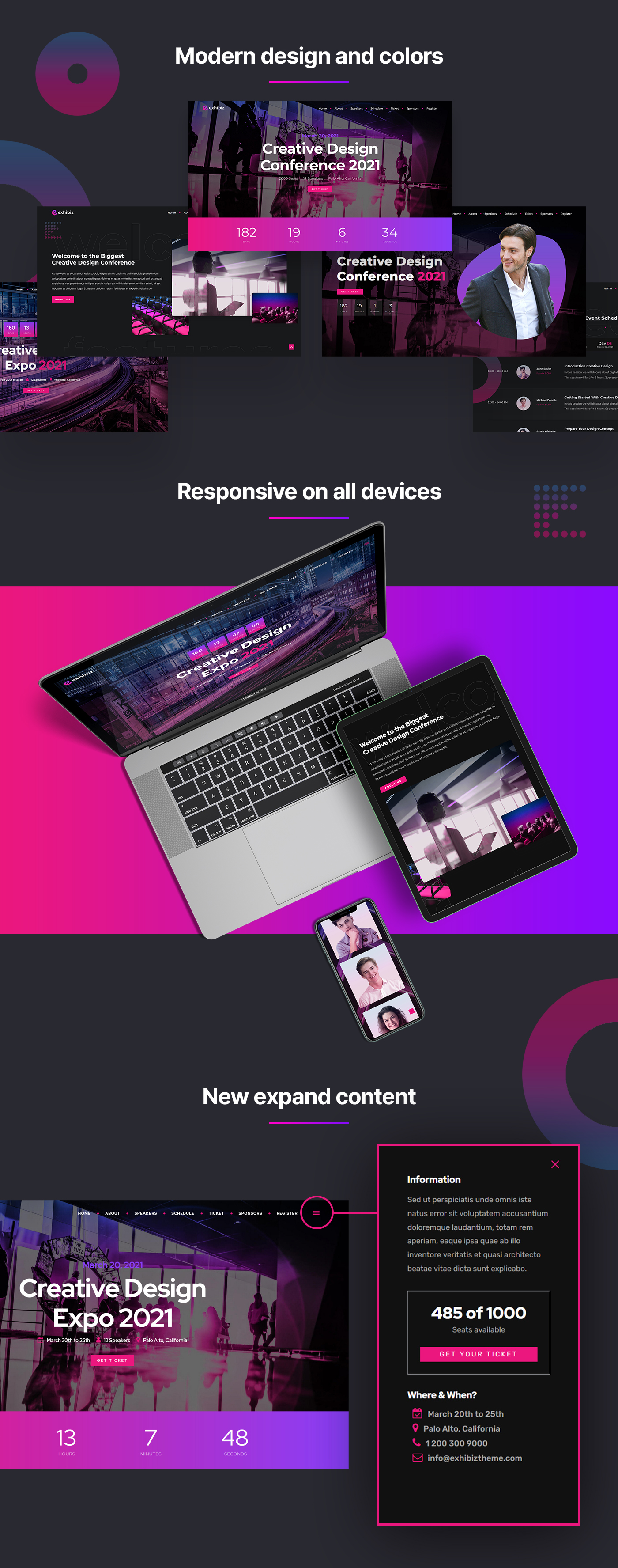 Exhibiz - Event Conference and Meetup HTML Template